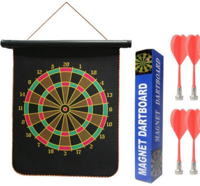 

Charnalia Magnetic dart 14 inch Board with Four aroow Board Game