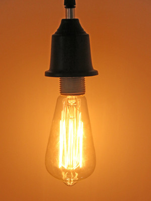 AFAST Hanging Vintage Filament Hanging Bulb Lemp Pendant Lamp Ceiling Lamp(Clear, Black)