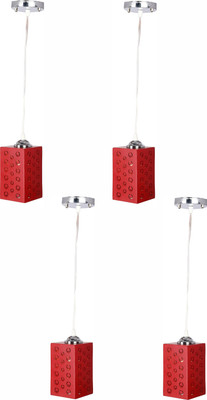 AFAST New Launch Decorative Colorful Mozac Pendant Hanging Ceiling Lamp Ornamented With Magical (Set Of Four)AR-23 Pendant Lamp Ceiling Lamp(Red)