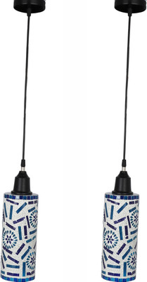 AFAST New Launch Decorative Colorful Mozac Pendant Hanging Ceiling Lamp Ornamented With Magical (Set Of Two)AR-71 Pendant Lamp Ceiling Lamp(Multicolor)