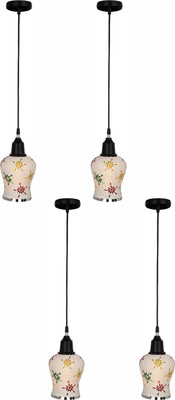 AFAST New Launch Decorative Colorful Mozac Pendant Hanging Ceiling Lamp Ornamented With Magical (Set Of Four)AR-31 Pendant Lamp Ceiling Lamp(Multicolor)