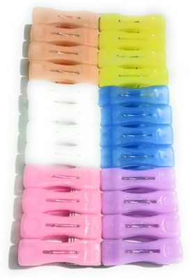 

dannu 1 large plastic cloth clips(Set of 24, Multicolor)