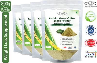 

Sinew Nutrition Green Coffee Beans Powder for Weight Management - 800 g (200g x 4) Instant Coffee 200 g(Pack of 4)