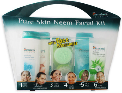 Himalaya Pure Skin Neem Facial Kit with Face Massager(7 Items in the...