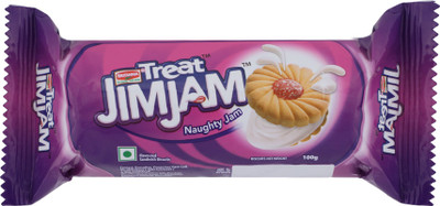 

Britannia Treat Jim Jam Cream Bicuits(100 g)