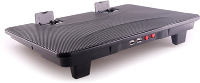 

WBD 5-Fan-2-USB-Port-15.6-Slide-Proof-Laptop-Notebook Cooling Pad(Black)