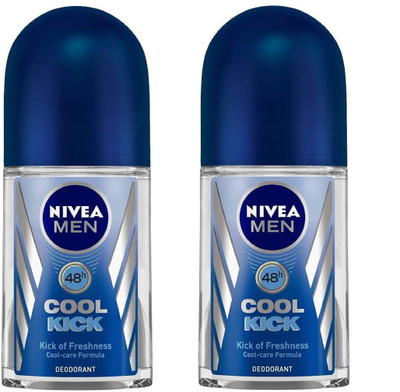 Nivea Men Cool Kick Deodorant Roll On 50ml Each Pack Of 2 Deodorant Roll On For Men 100 Ml Pack Of 2 Buy At The Price Of 5 03 In Flipkart Com Imall Com