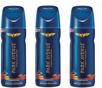 

Park Avenue Horizon Break New Boundaries Original Collection Body Spray 150ML Each (Pack of 3) Deodorant Spray - For Men & Women(450 ml, Pack of 3)
