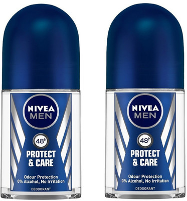 

Nivea Men Protect & Care Deodorant Roll-On 50ML Each (Pack of 2) Deodorant Roll-on - For Men(100 ml, Pack of 2)