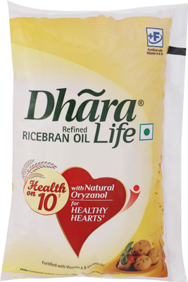 

Dhara Refined Rice Bran Oil 1 L