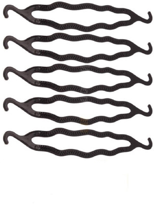 

Jampak™ Hair Bun Maker Clip Set of 5 Bun Stick (Black) Bun Stick(Black)