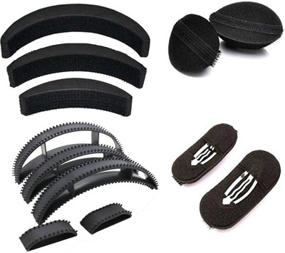 

Jampak™ Hair Accessories For Women Combo | Hair Accessories For Women Wedding Traditional | Hair Accessories Combo Of 11 Pcs (3 Donut + Hair Base Set + Hair Puff Set + Tic-Tac Hair Base + 1 Banana Donut) Hair Accessory Set(Black)