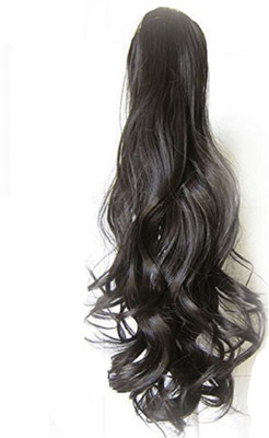

JAMPAK Claw type Ponytail synthetic hair Dark Brown Extension Hair Extension