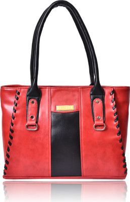 

BELIZZA Shoulder Bag(Red, Black), Black;red