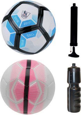 

SportsCorner Kit of Blue/White + White/Pink with Air Pump & Sipper Football Kit
