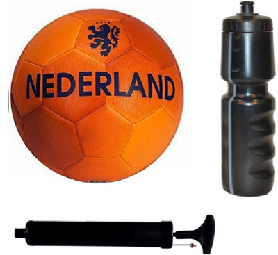 

SportsCorner Kit of Orange Football (Size-5) with Air Pump & Sipper Football Kit