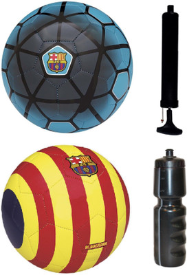 

SportsCorner Combo of Blue + Yellow/Red Football (Size-5) with Air Pump & Sipper Football Kit