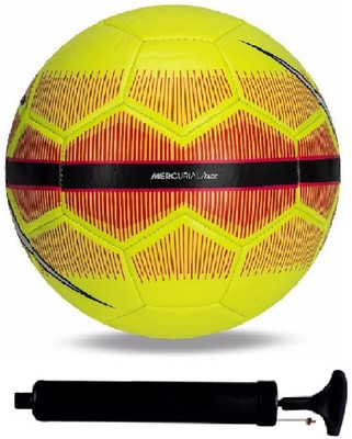 

SportsCorner Kit of Yellow/Red Football (Size-5) with Air Pump & Needle Football Kit