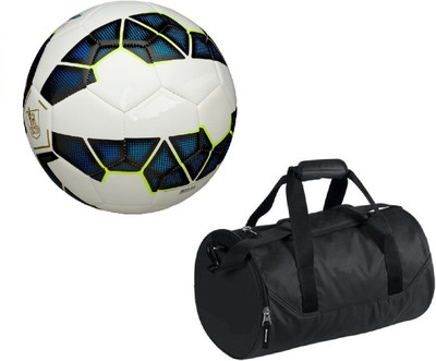 

SportsCorner Combo of League Blue Football (Size-5) with Kit Bag Football Kit