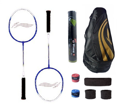 

Li-Ning Combo of XP-707 Badminton Racquet (2 Pcs.), Kit Bag, Grips & 3 Other Items Badminton Kit