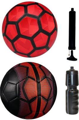 

SportsCorner Kit of Duro Red + Black/Red with Air Pump & Sipper Football Kit