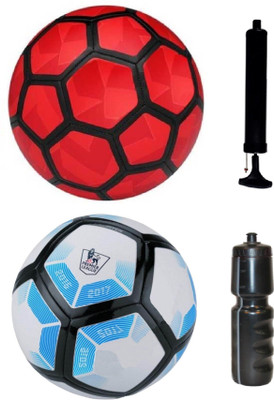 

SportsCorner Kit of Duro Red + Laliga Blue/White with Air Pump & Sipper Football Kit