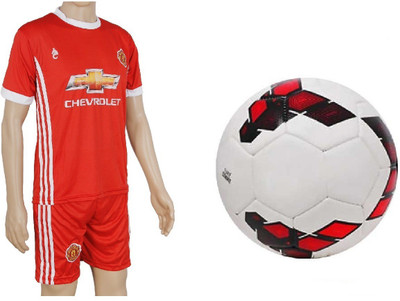 

SportsCorner Combo of League Red/Purple Football (Size-5) with Suit (Jersey + Shorts) Football Kit