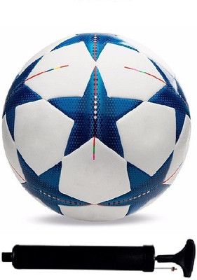 

SportsCorner Kit of Bluestar Champions League Football (Size-5)with Air Pump & Needle Football Kit