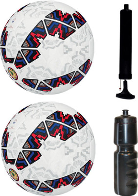 

SportsCorner Kit of 2 Cope America 2015 Football (Size-5) with Air Pump & Sipper Football Kit