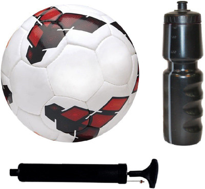 SportsCorner Kit of League Red/Yellow Football (Size-5) with Air Pump & Sipper Football Kit Flipkart