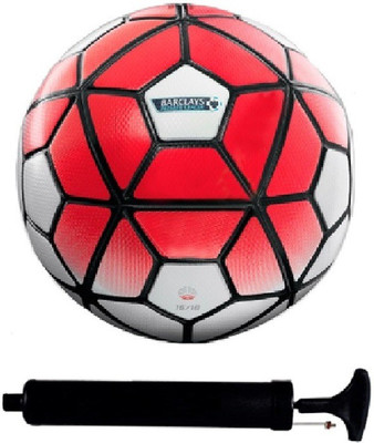 

SportsCorner Kit of Red/White Football (Size-5) with Air Pump & Needle Football Kit