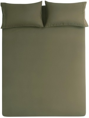 Dream Care Fitted Queen Size Waterproof Mattress Cover(Green)