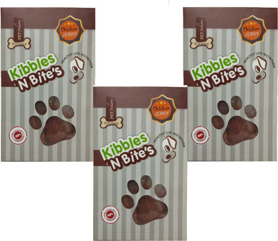 

Sicons Pet Fashion Kibbles'N Bite's Chicken Jerky 50gm (Pack of 3) Chicken Dog Treat(150 g, Pack of 3)
