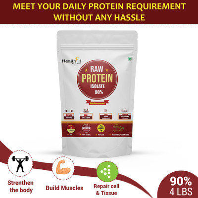 

HealthFit Whey Protein Supplements Powder Isolate 90% (60 Servings) Whey Protein(1.8 kg, Unflavored)