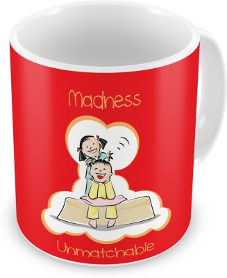 

Indigifts Gift for Raksha Bandhan Rakhi Gifts for Brother Sister on Bhaidooj Birthday Anniversary (IDSRAF16203) Ceramic Mug(330 ml), Multicolor;white