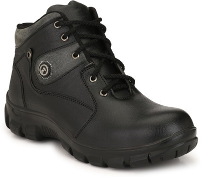 

Fashion Tree Steel Toe Safety Shoe for Men, TW26 Boots For Men(Black