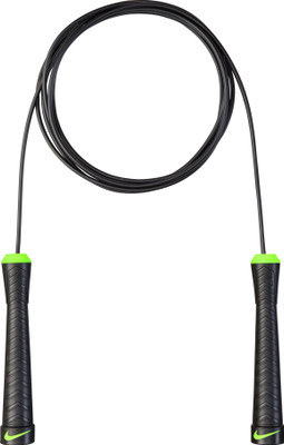 

Nike Fundamental Weighted Rope Weighted Skipping Rope(Black, Length: 280 cm), Black/volt