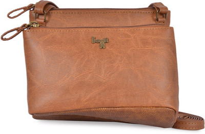 Baggit Women Casual Tan PU Sling Bag