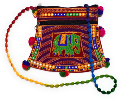

Unique Fashion Women Evening/Party, Casual, Formal Green, Multicolor Velvet Sling Bag