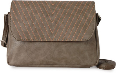 

Baggit Women Casual Grey PU Sling Bag