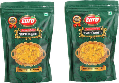 

EURO Namkeen - Nadiyadi Mixture Pack of 2 Per(200gm)(400 g, Pack of 2)