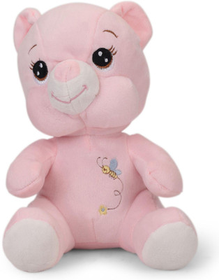 

My Baby Excel Smiling Bear Plush 25 cm - Pink Colour - 25 cm(Pink)