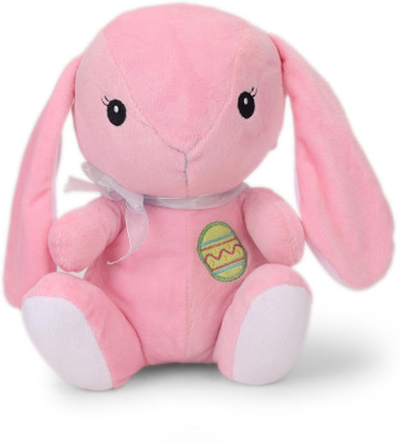 

My Baby Excel Bunny with Ribbon and Embroidery Pink Colour - 27 cm - 27 cm(Pink)