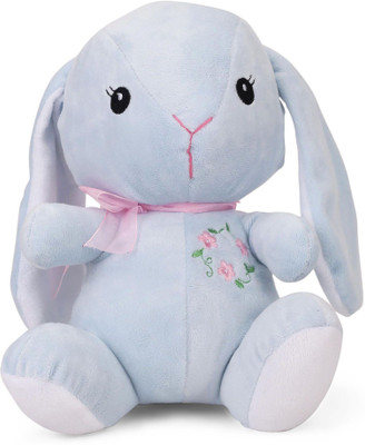

My Baby Excel Bunny with Ribbon and Embroidery Blue Colour - 27 cm - 27 cm(Blue)