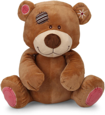 

My Baby Excel Bear with Embroidery on Ears and Head - 30 cm - Brown Colour - 30 cm(Brown)