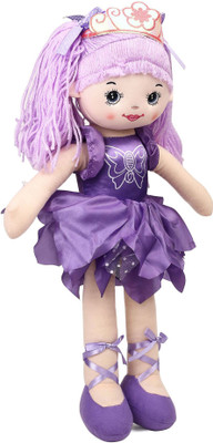

My Baby Excels Plush Doll With Crown Purple Color 50 cm - 50 cm(Purple)