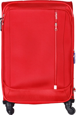 

Safari STELLAR Spinner Soft Trolley Red, 81cm Expandable Check-in Luggage - 31 inch(Red)