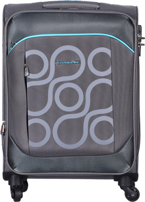 

Kamiliant Harita Plus TSA Soft Trolley Grey, 55 cm Expandable Cabin Luggage -  inch(Grey