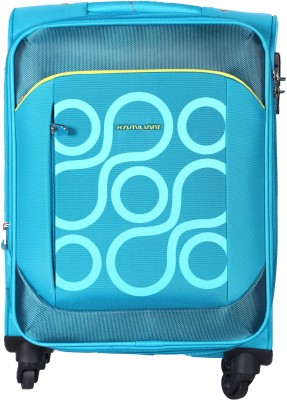 Kamiliant Harita Plus TSA Soft Trolley Aqua, 55 cm Expandable  Cabin Luggage - 21 inch(Blue) at flipkart