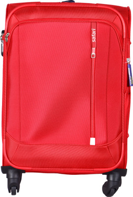 

Safari STELLAR Spinner Soft Trolley Red, 59cm Expandable Cabin Luggage - 22 inch(Red)